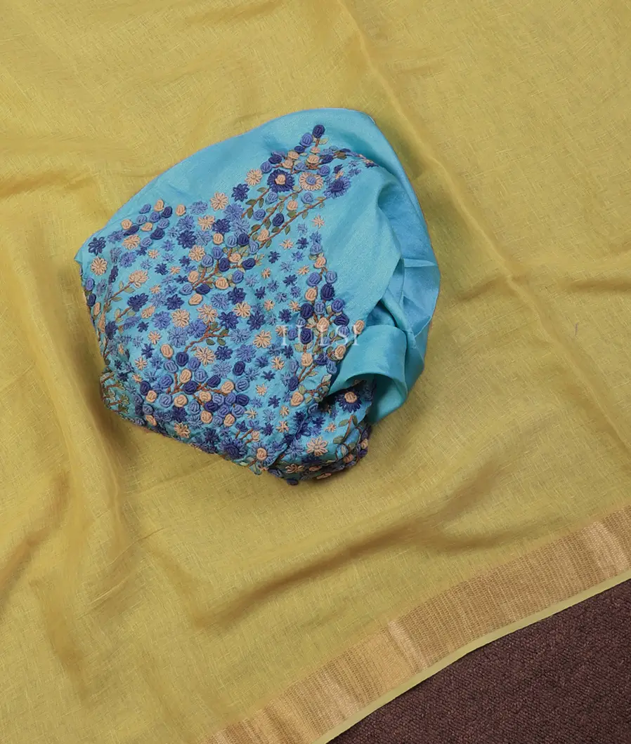 light-greenish-yellow-handwoven-linen-saree-t707642-t707642-d