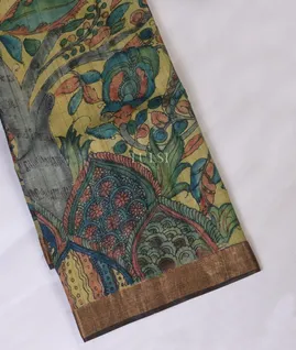 green-tussar-kalamkari-saree-t694783-t694783-a