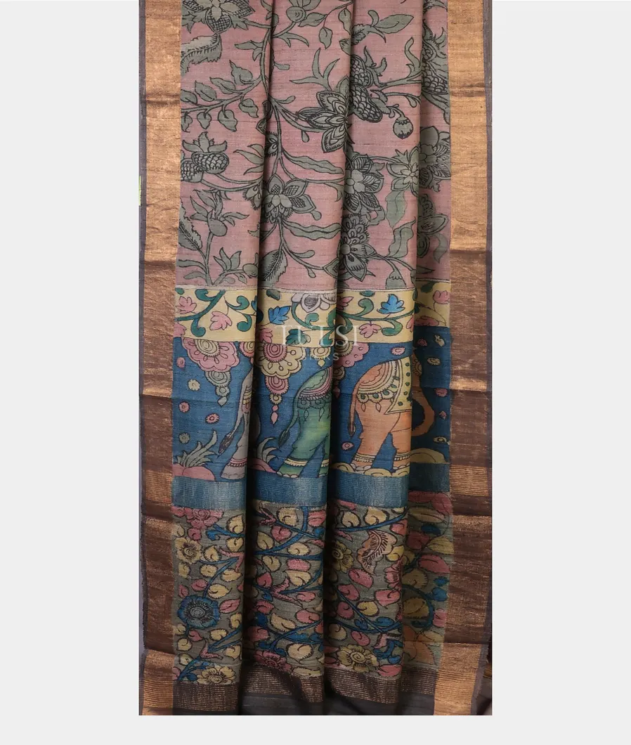 pink-tussar-kalamkari-saree-t694775-t694775-b