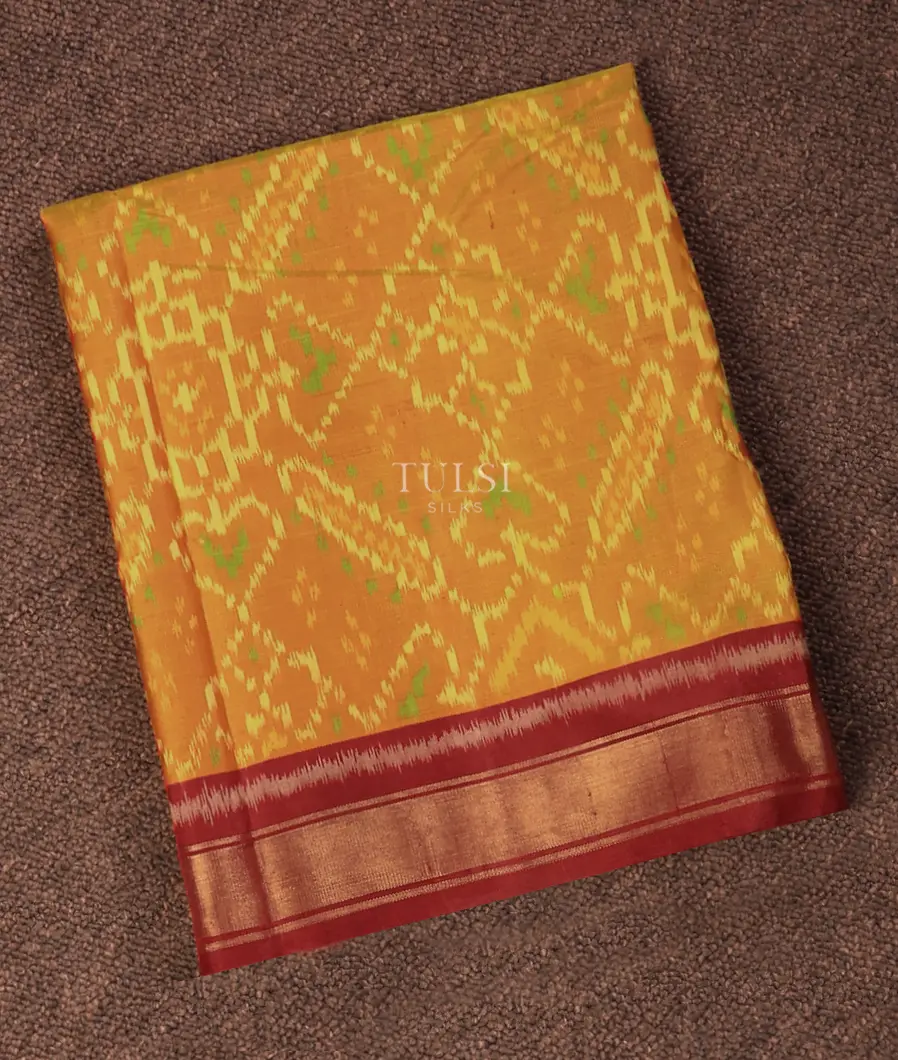 Yellow Patola Silk Blouse T715125-image