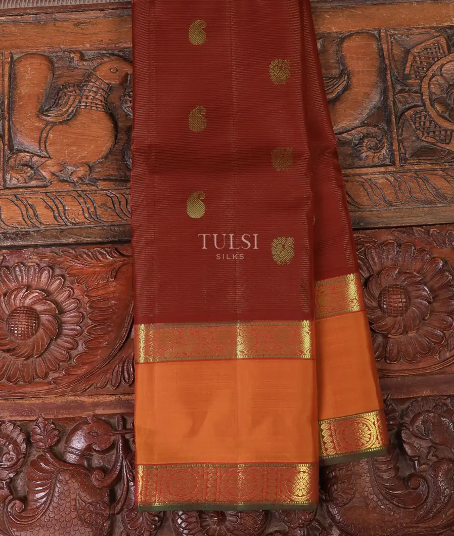 Maroon Kanjivaram Silk Saree T721836-image
