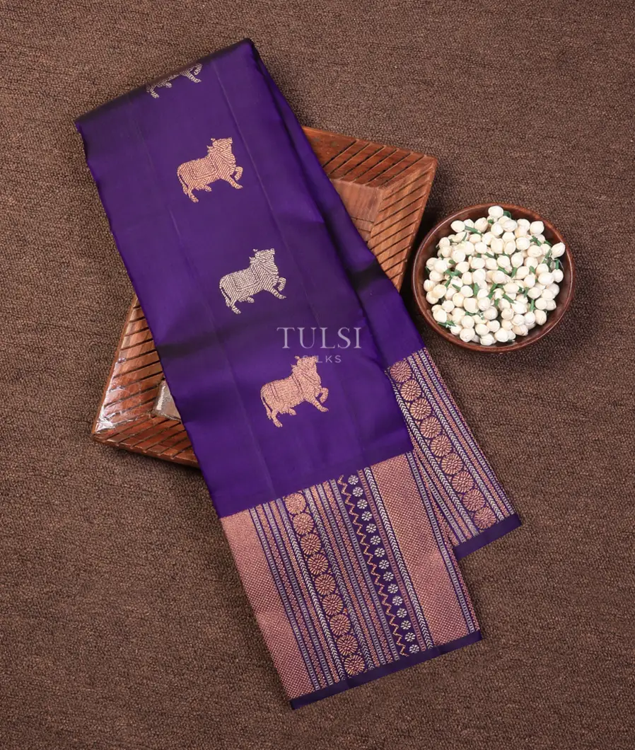 Purple Kanjivaram Silk Saree T725547-image