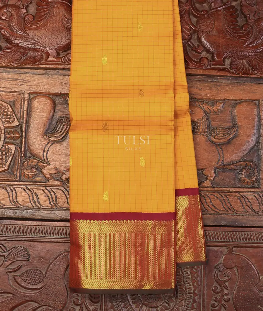 Yellow Kanjivaram Silk Saree T726046-image