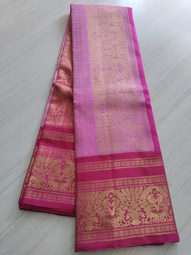 Pink Kanjivaram Silk Saree T606842-image