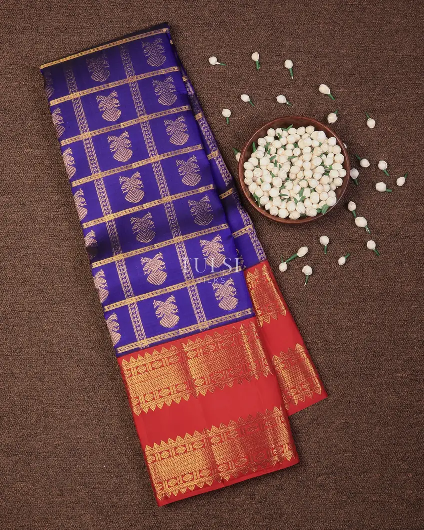 Blue Kanjivaram Silk Saree T723841-image