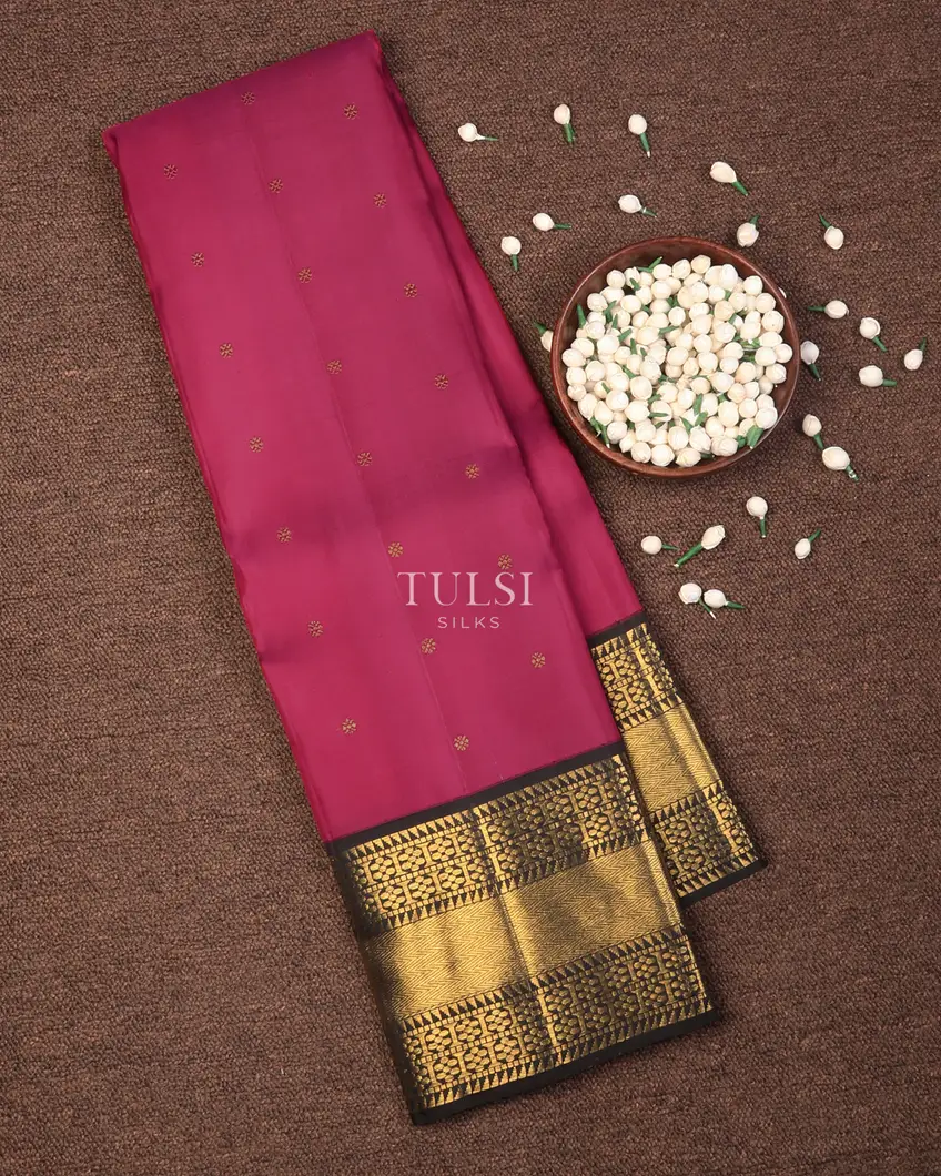 Burgundy Kanjivaram Silk Saree T719655-image