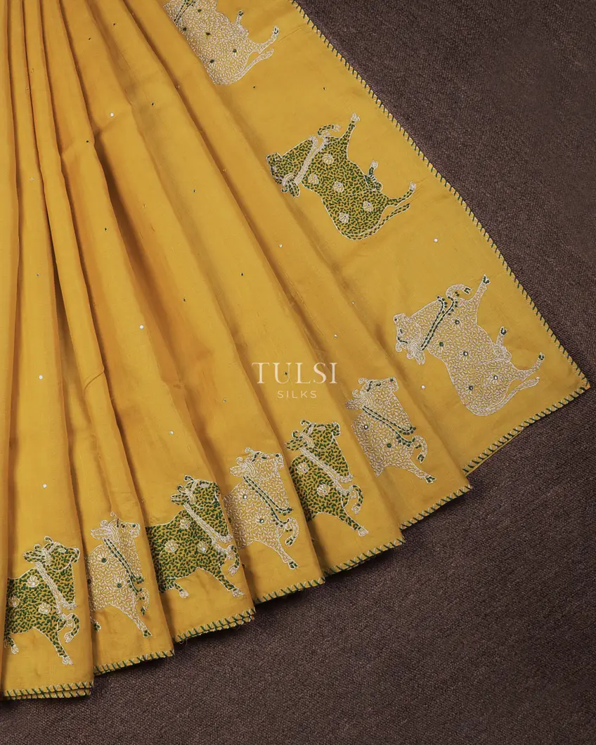 yellow-tussar-embroidery-saree-t706966-t706966-b