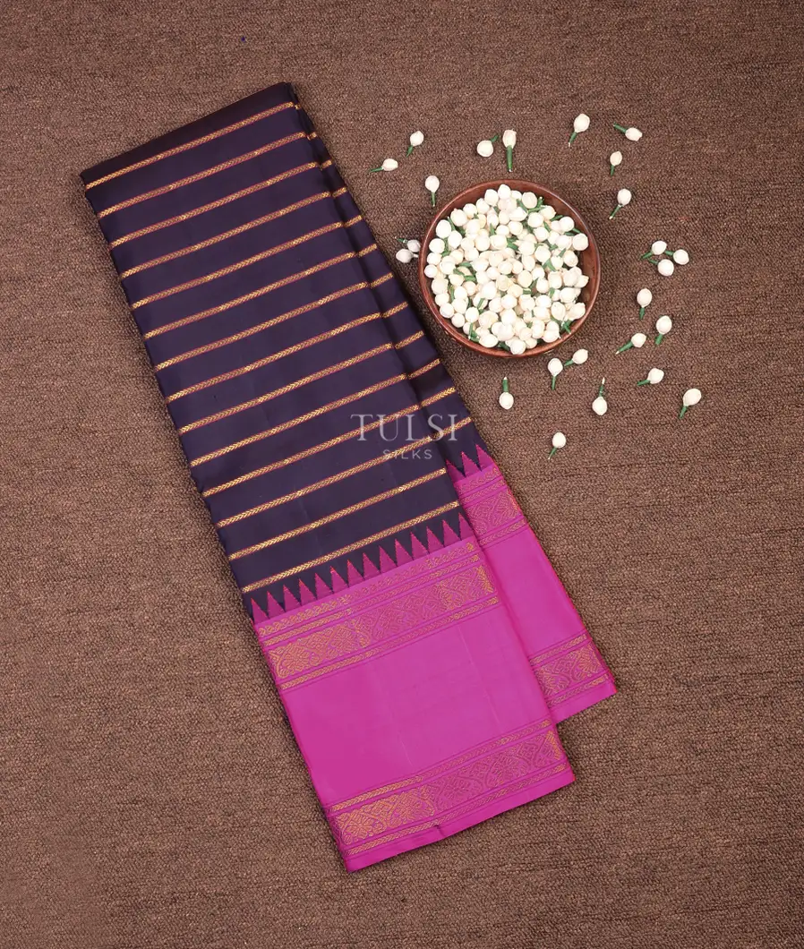 Blue Kanjivaram Silk Saree T723565-image