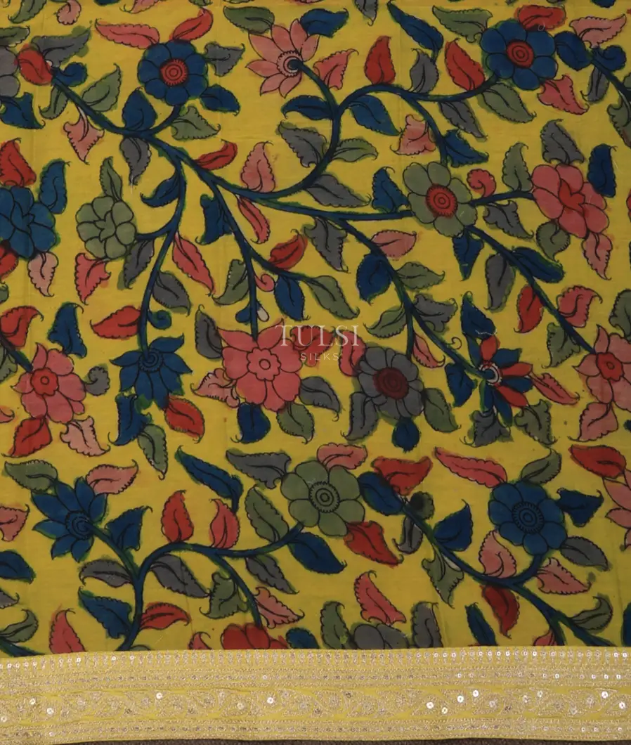yellow-art-crepe-tissue-silk-saree-with-kalamkari-blouse-t728771-t728771-c