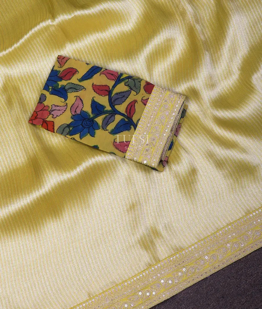 yellow-art-crepe-tissue-silk-saree-with-kalamkari-blouse-t728772-t728772-d
