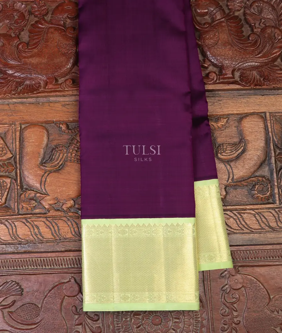 Purple Kanjivaram Silk Saree T726535-image