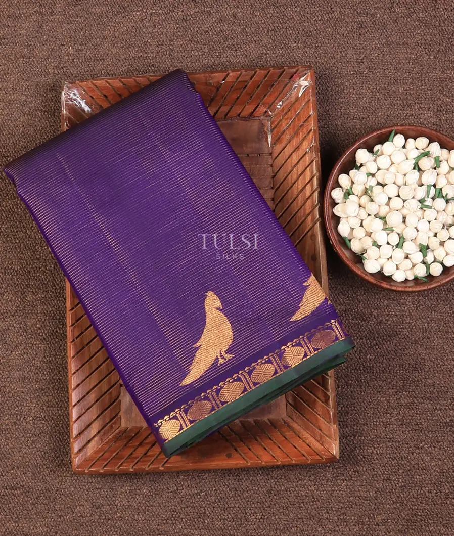Blue Kanjivaram Silk Saree T726039-image