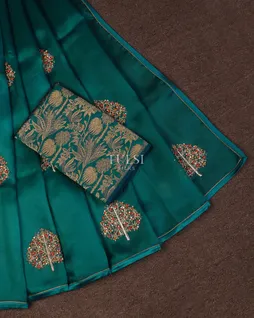 peacock-blue-kora-organza-embroidery-saree-t724248-t724248-b