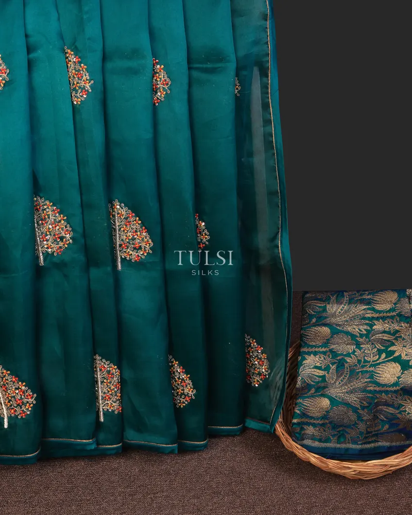 peacock-blue-kora-organza-embroidery-saree-t724248-t724248-d