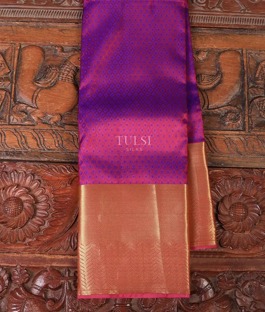 Purple Soft Silk Saree T711253-image