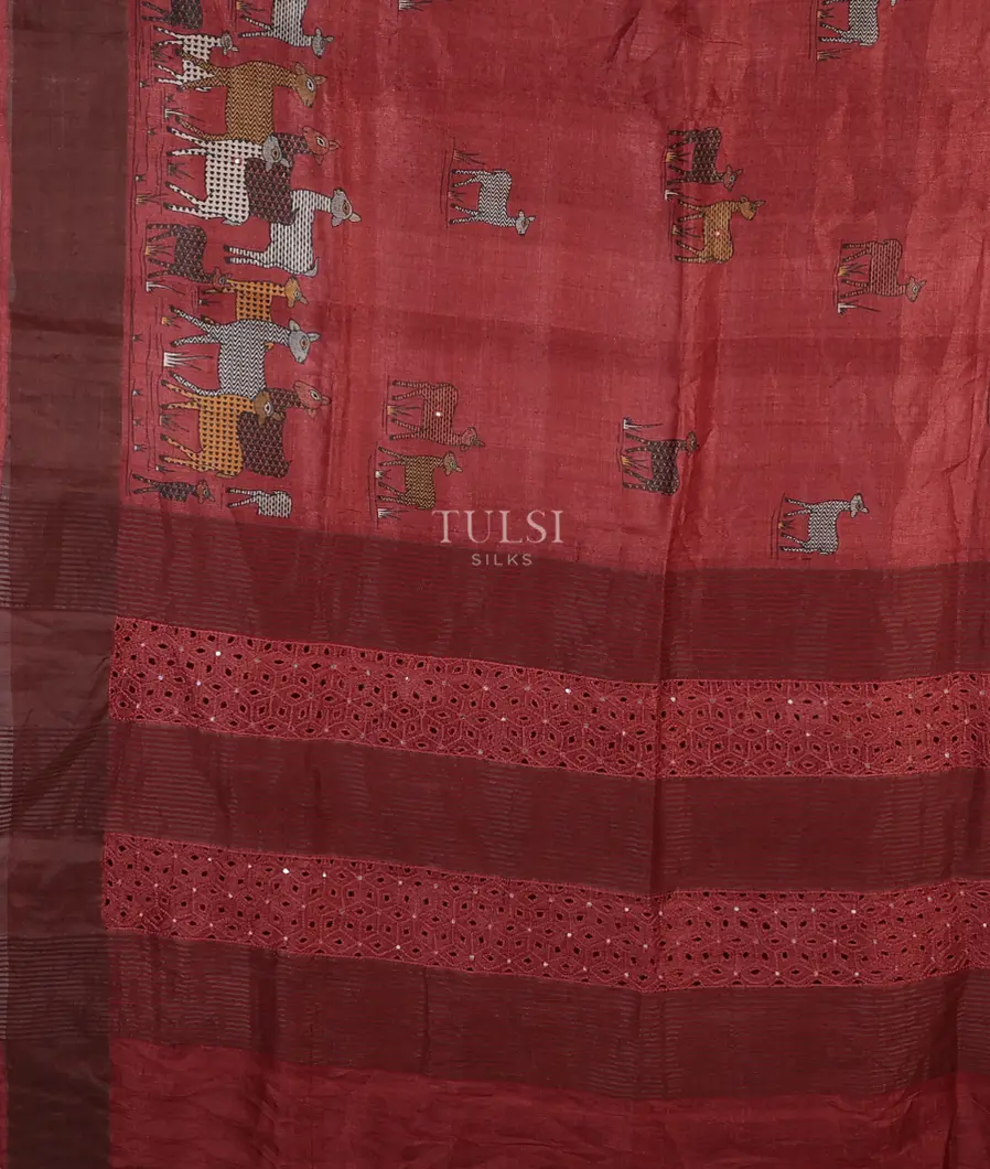 red-tussar-printed-saree-t706267-t706267-d