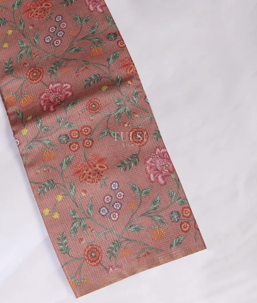 Pink Tussar Kota Saree T696549-image