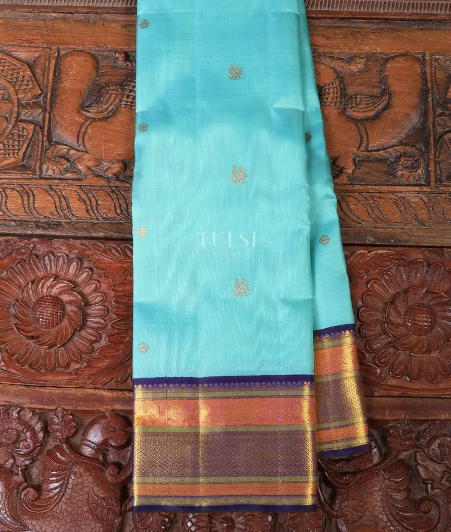 Blue Kanjivaram Silk Saree T721829-image