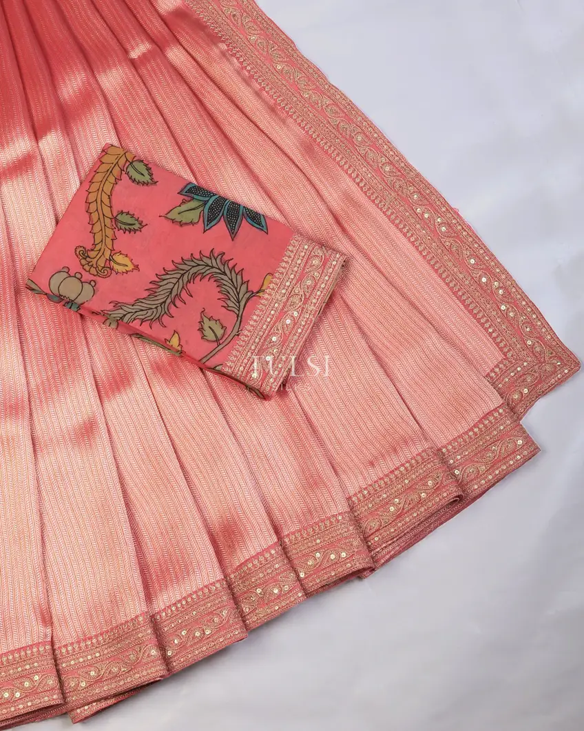 pink-art-crepe-tissue-silk-saree-with-kalamkari-blouse-t730084-t730084-b