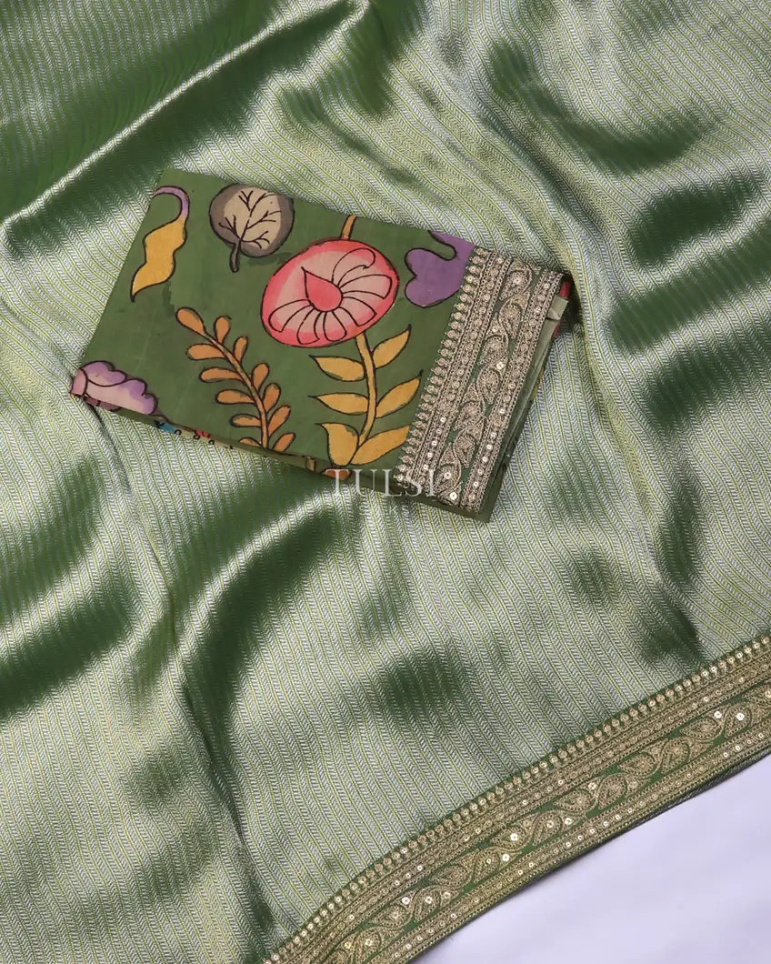 green-art-crepe-tissue-silk-saree-with-kalamkari-blouse-t730086-t730086-d