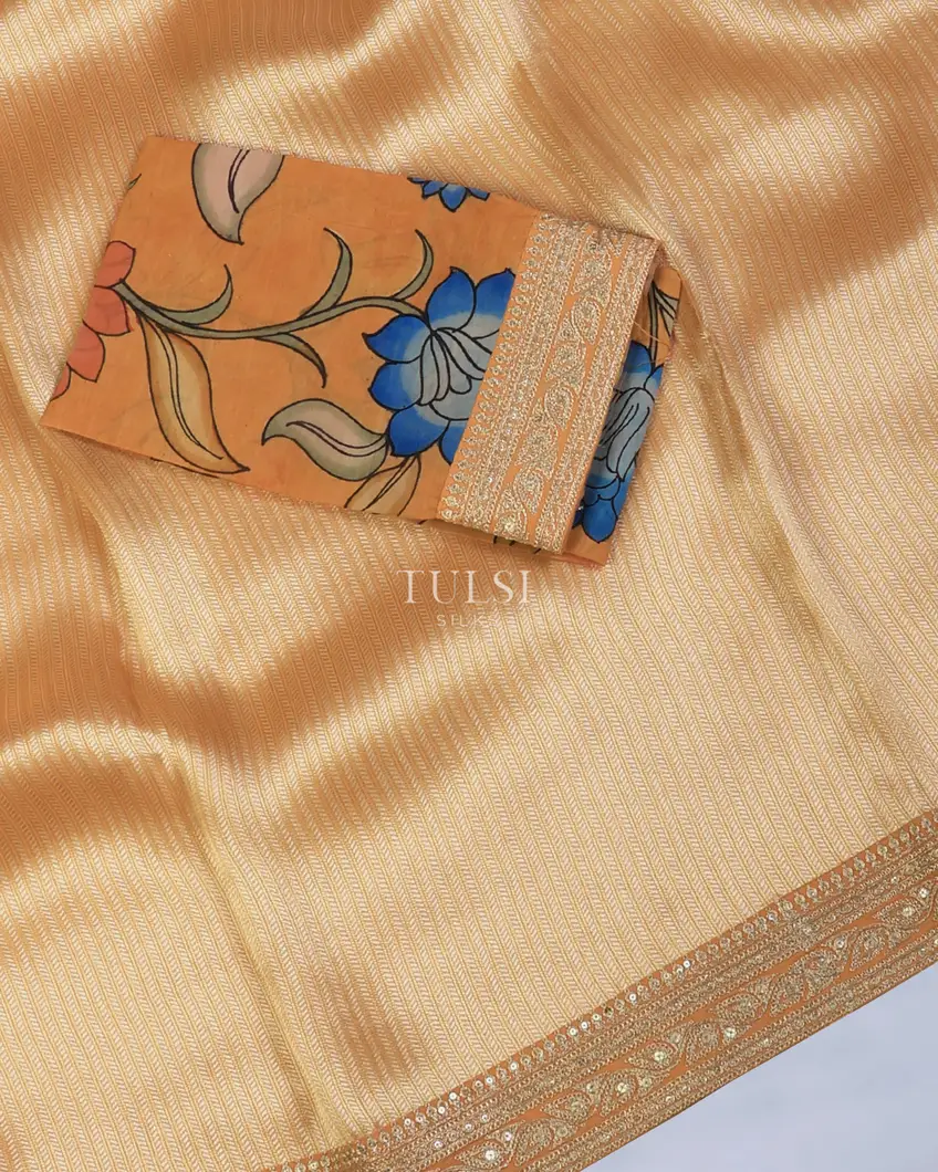 peach-art-crepe-tissue-silk-saree-with-kalamkari-blouse-t729838-t729838-d