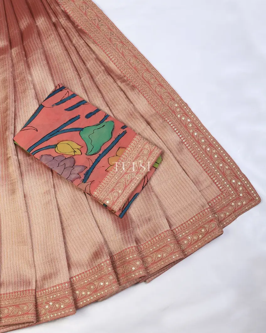 pink-art-crepe-tissue-silk-saree-with-kalamkari-blouse-t729841-t729841-b