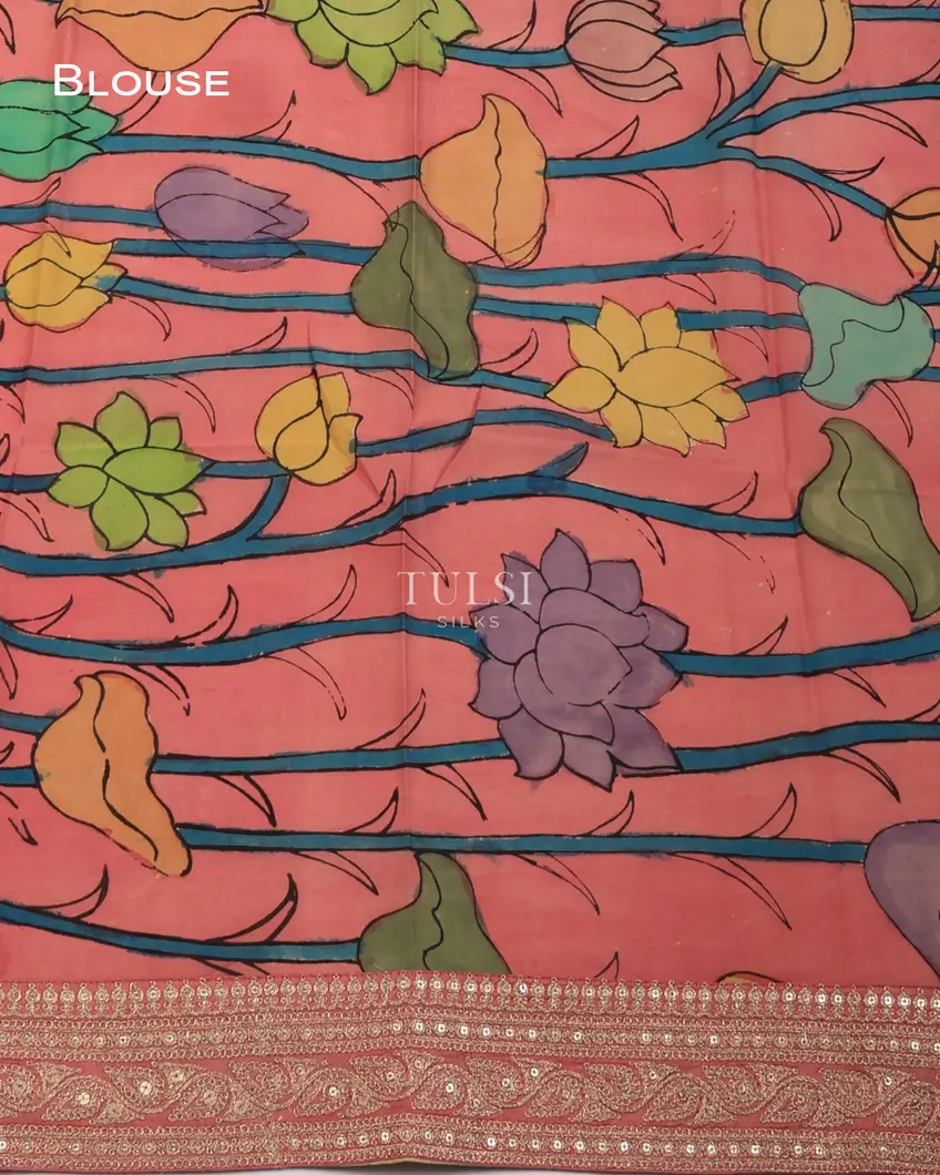 pink-art-crepe-tissue-silk-saree-with-kalamkari-blouse-t729841-t729841-c