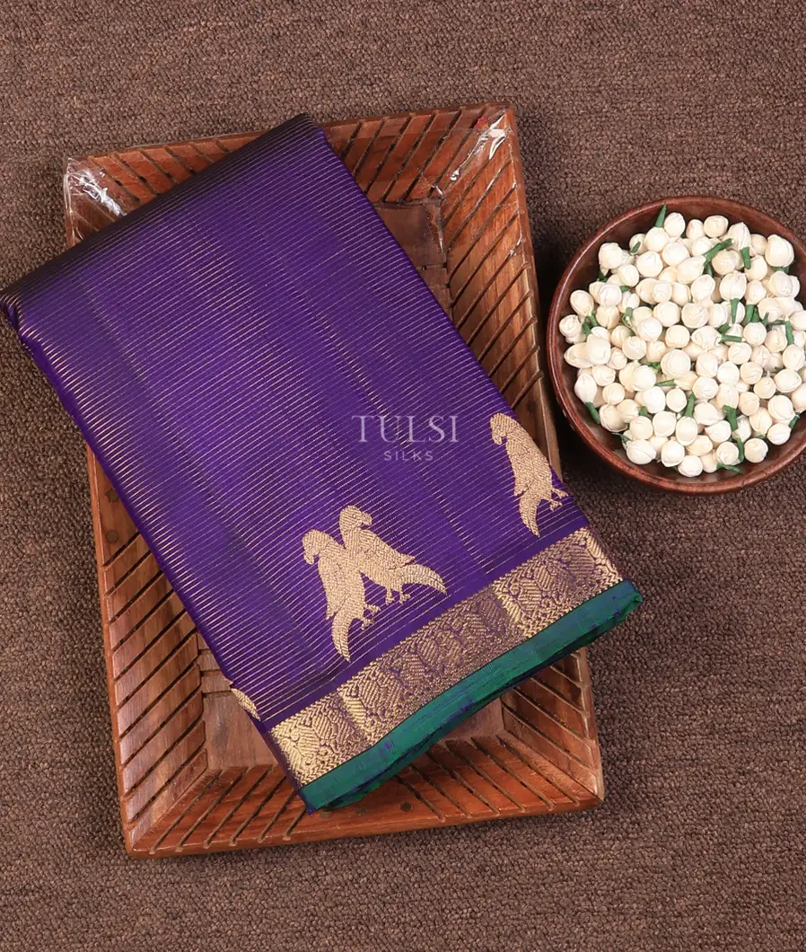 Blue Kanjivaram Silk Saree T730712-image