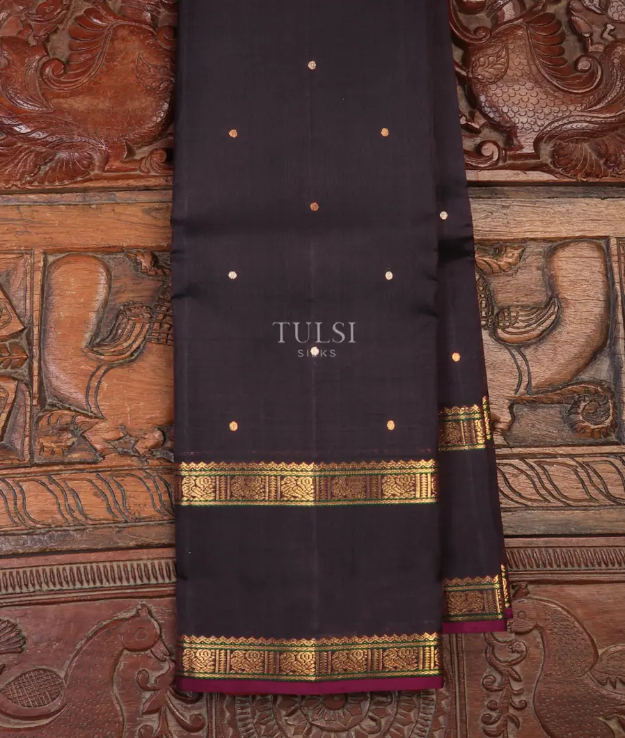 Black Organza Kanjivaram Silk Saree T716517-image