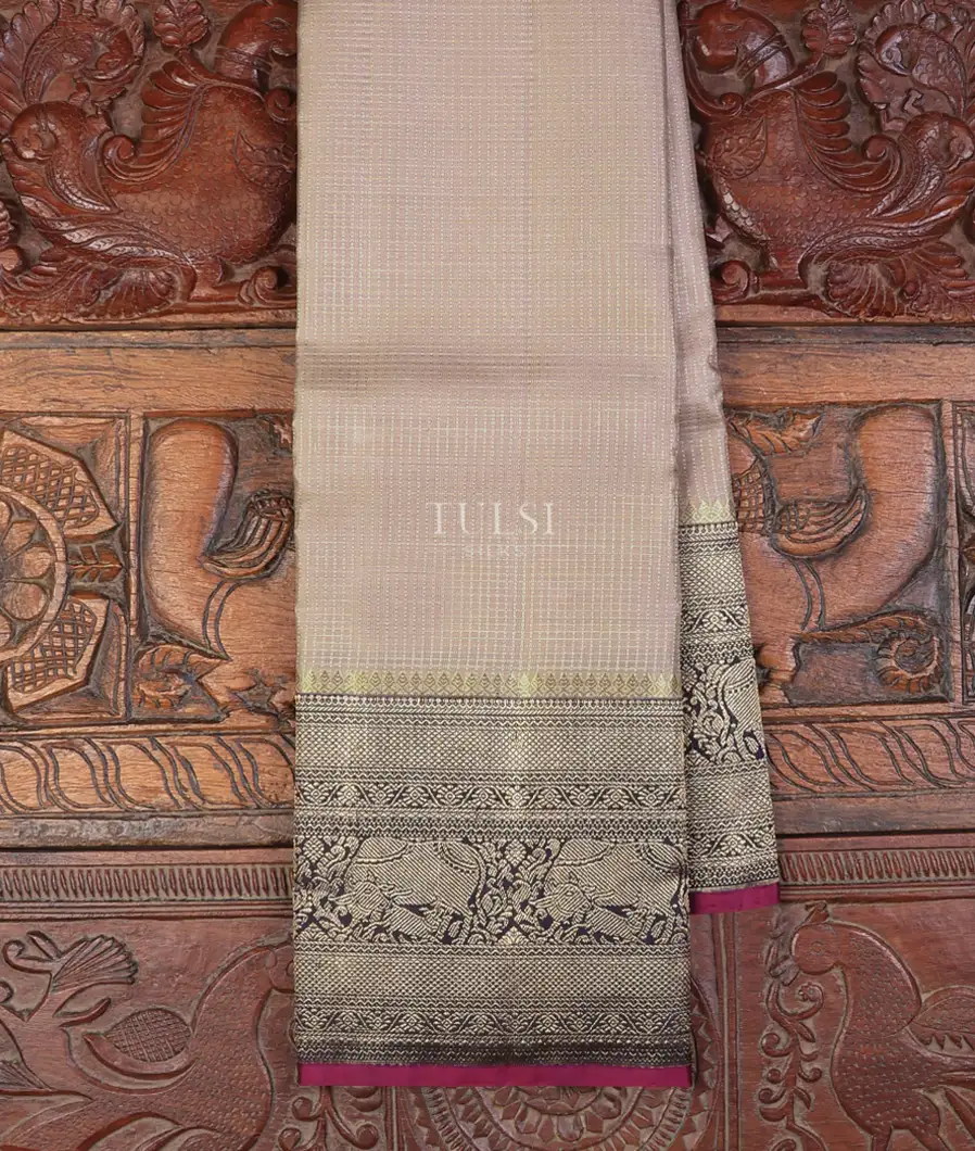 Light Dusky Pink Kanjivaram Silk Saree T724182-image