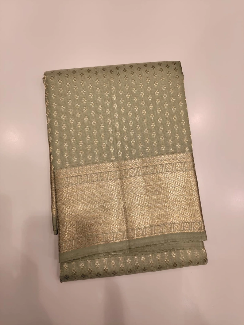 Light Green Kanjivaram Silk Dupatta T728578-image
