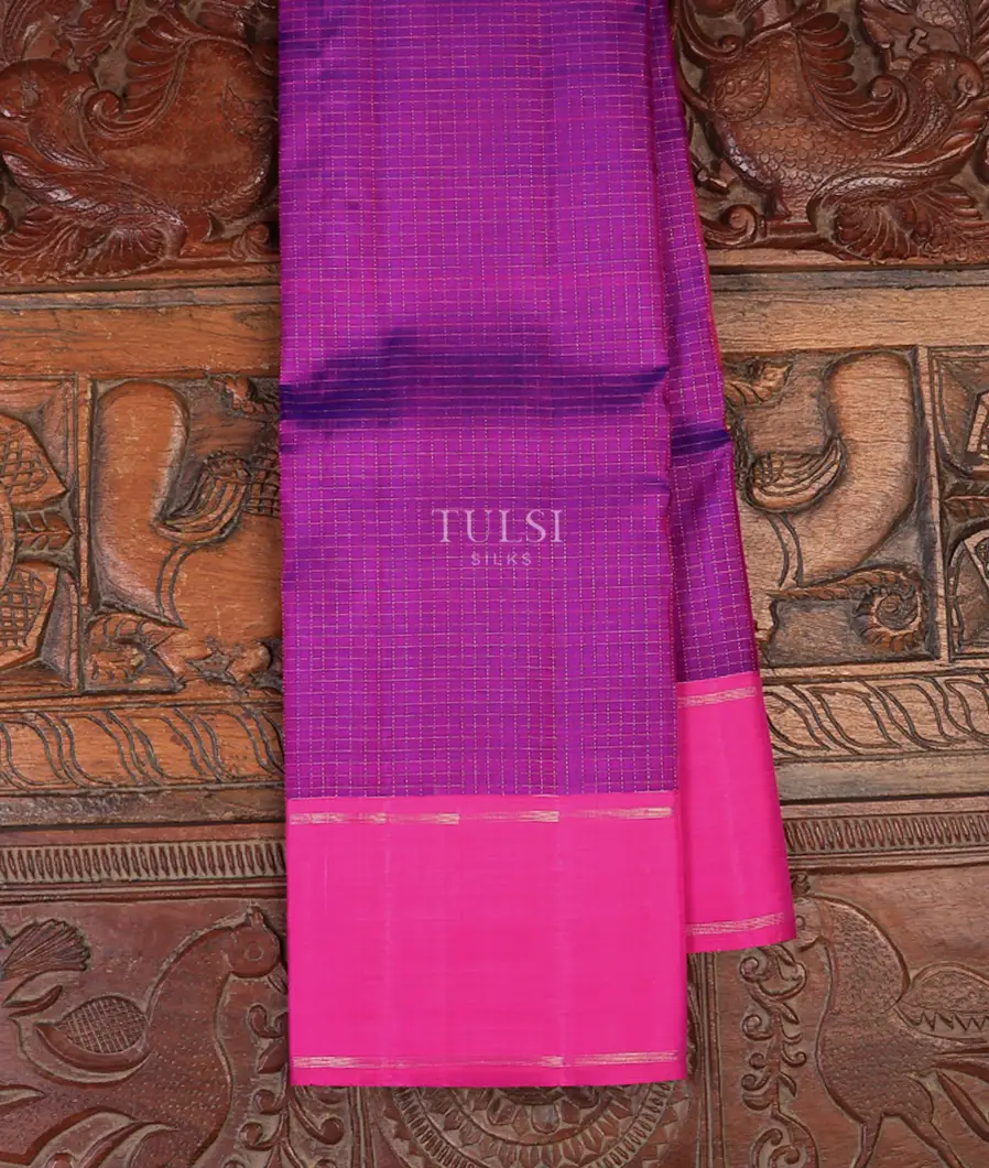 Purple Kanjivaram Silk Saree T726515-image