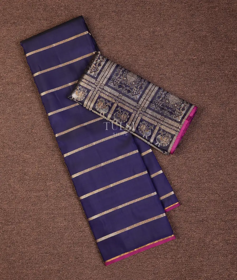 Blue Kanjivaram Silk Saree T731379-image