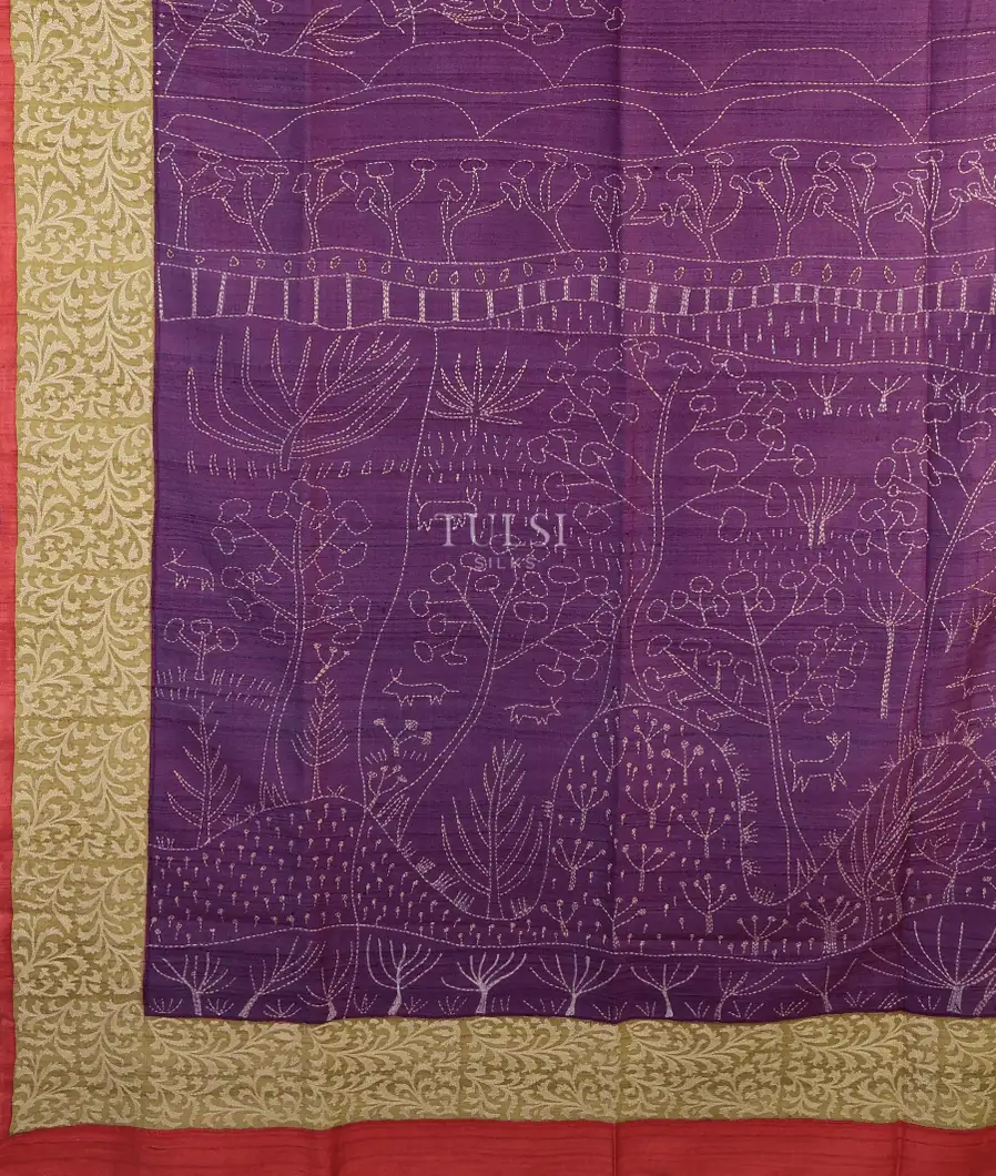 purple-tussar-kantha-work-saree-t626119-t626119-d