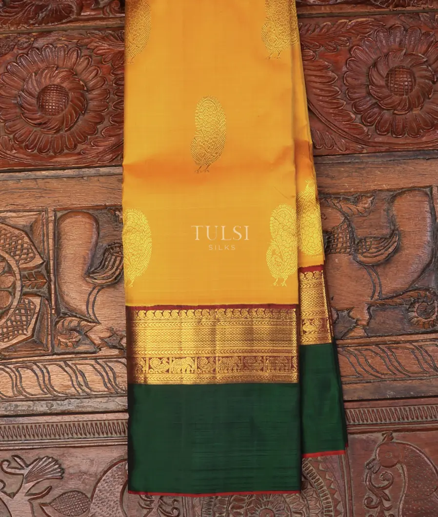 Yellow Kanjivaram Silk Saree T718501-image