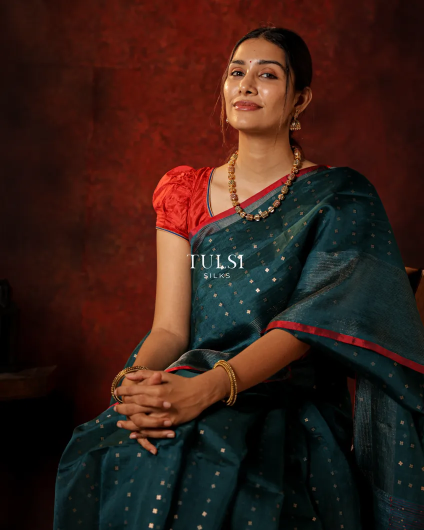 peacock-blue-handwoven-tussar-saree-t707942-t707942-a