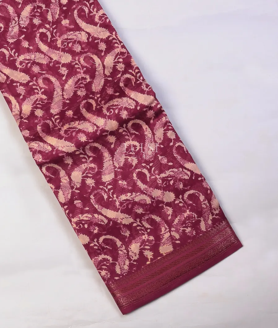 burgundy-soft-printed-cotton-saree-t714450-t714450-a
