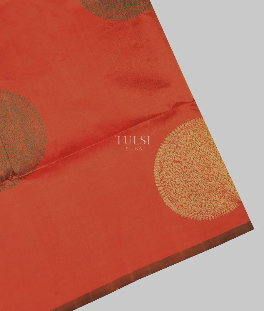 Pinkish Rust Silk Cotton Saree T719315-image