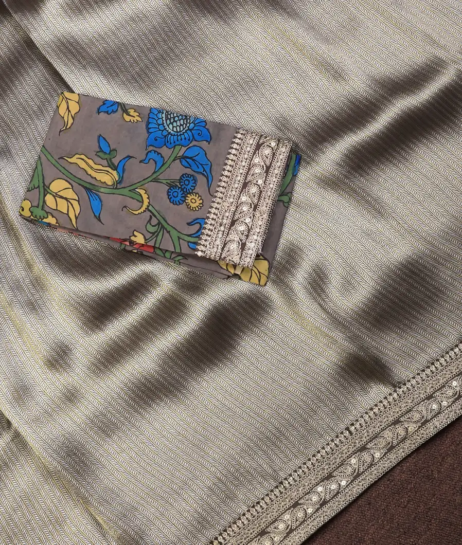 grey-art-crepe-tissue-silk-saree-with-kalamkari-blouse-t732612-t732612-e