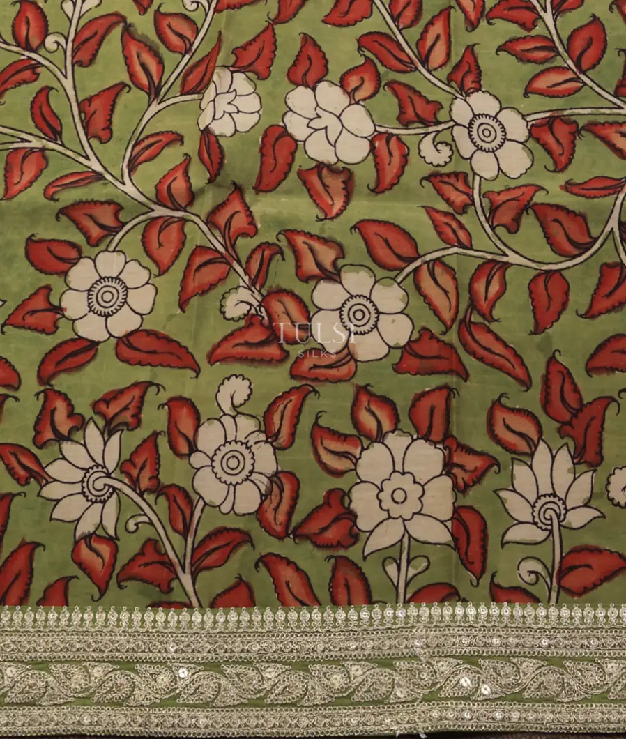 green-art-crepe-tissue-silk-saree-with-kalamkari-blouse-t732606-t732606-c
