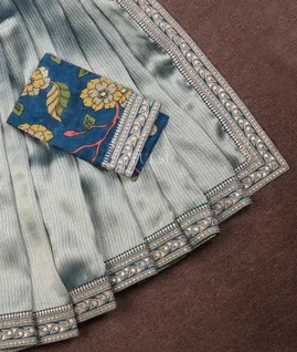 blue-art-crepe-tissue-silk-saree-with-kalamkari-blouse-t732603-t732603-b