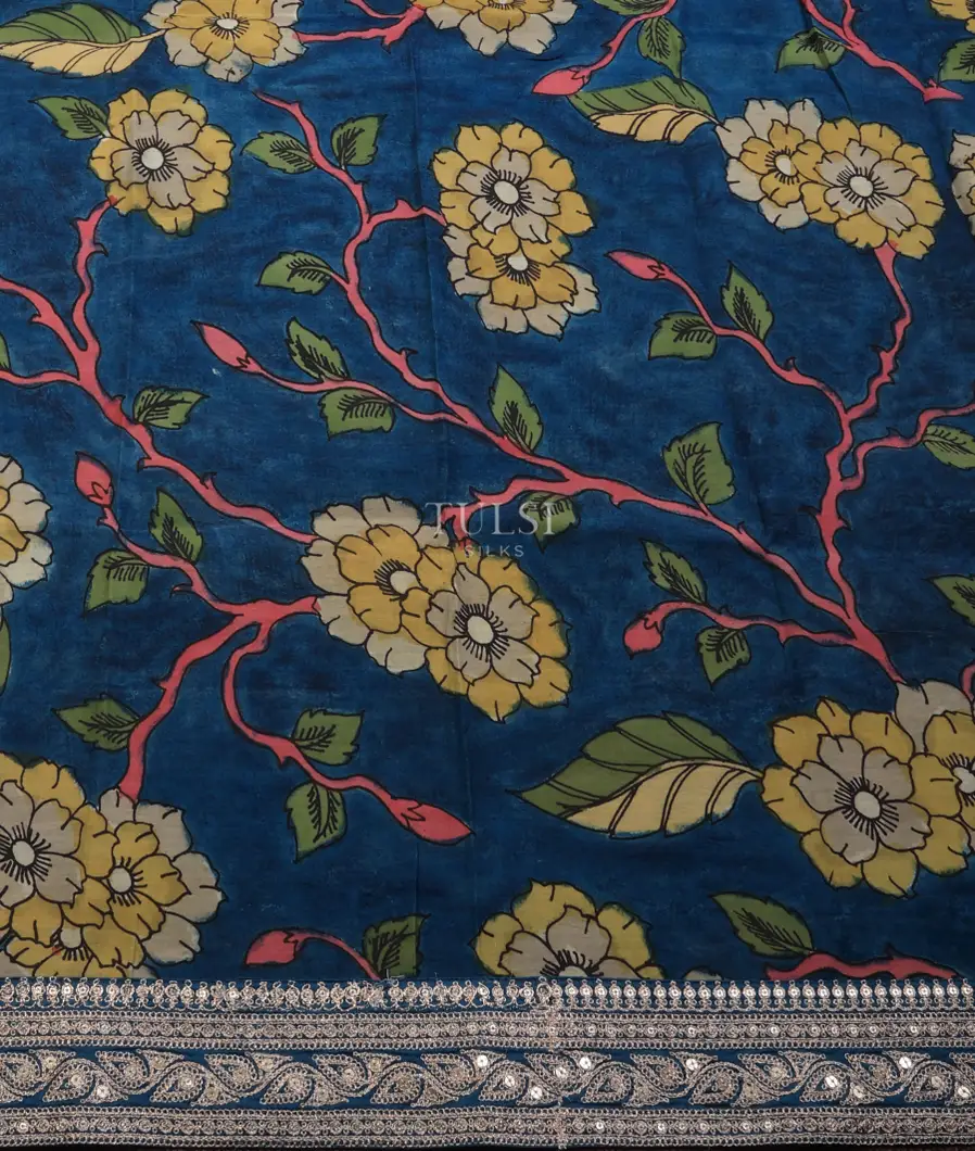 blue-art-crepe-tissue-silk-saree-with-kalamkari-blouse-t732603-t732603-c