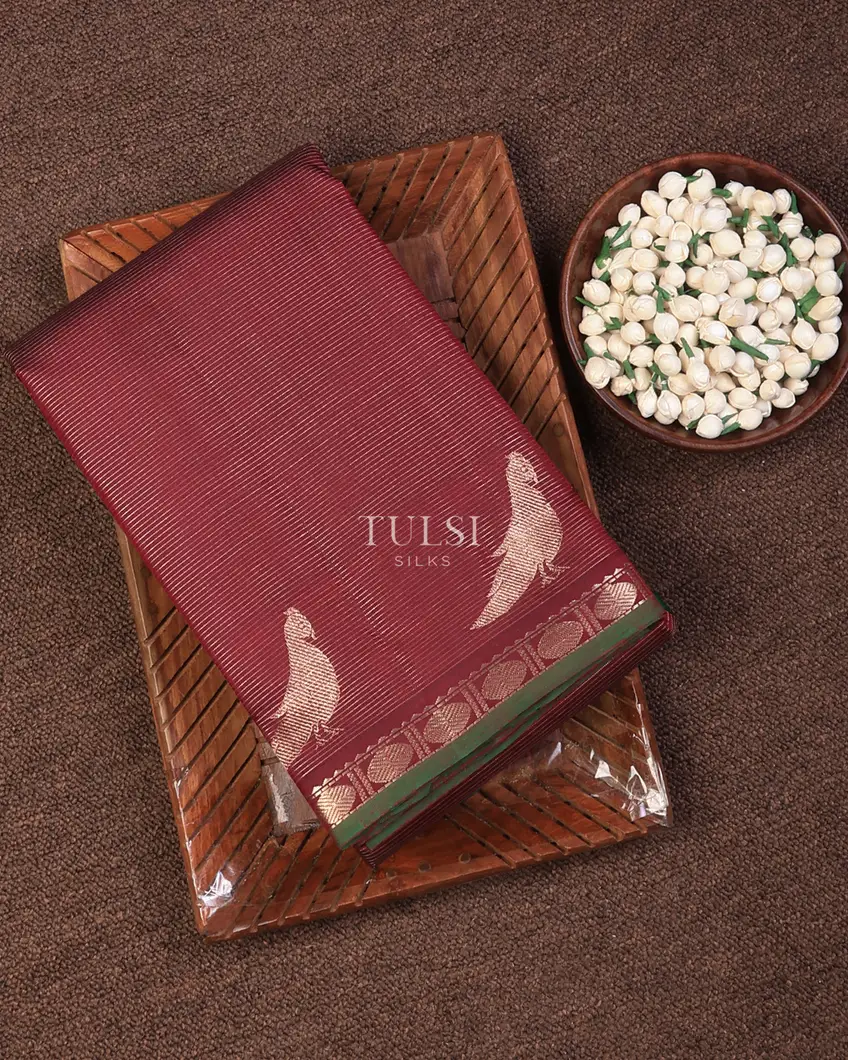Maroon Kanjivaram Silk Saree T733260-image