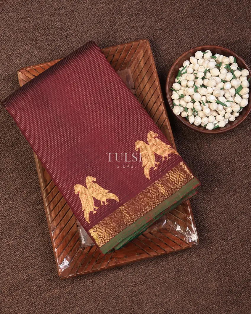 Maroon Kanjivaram Silk Saree T729066-image