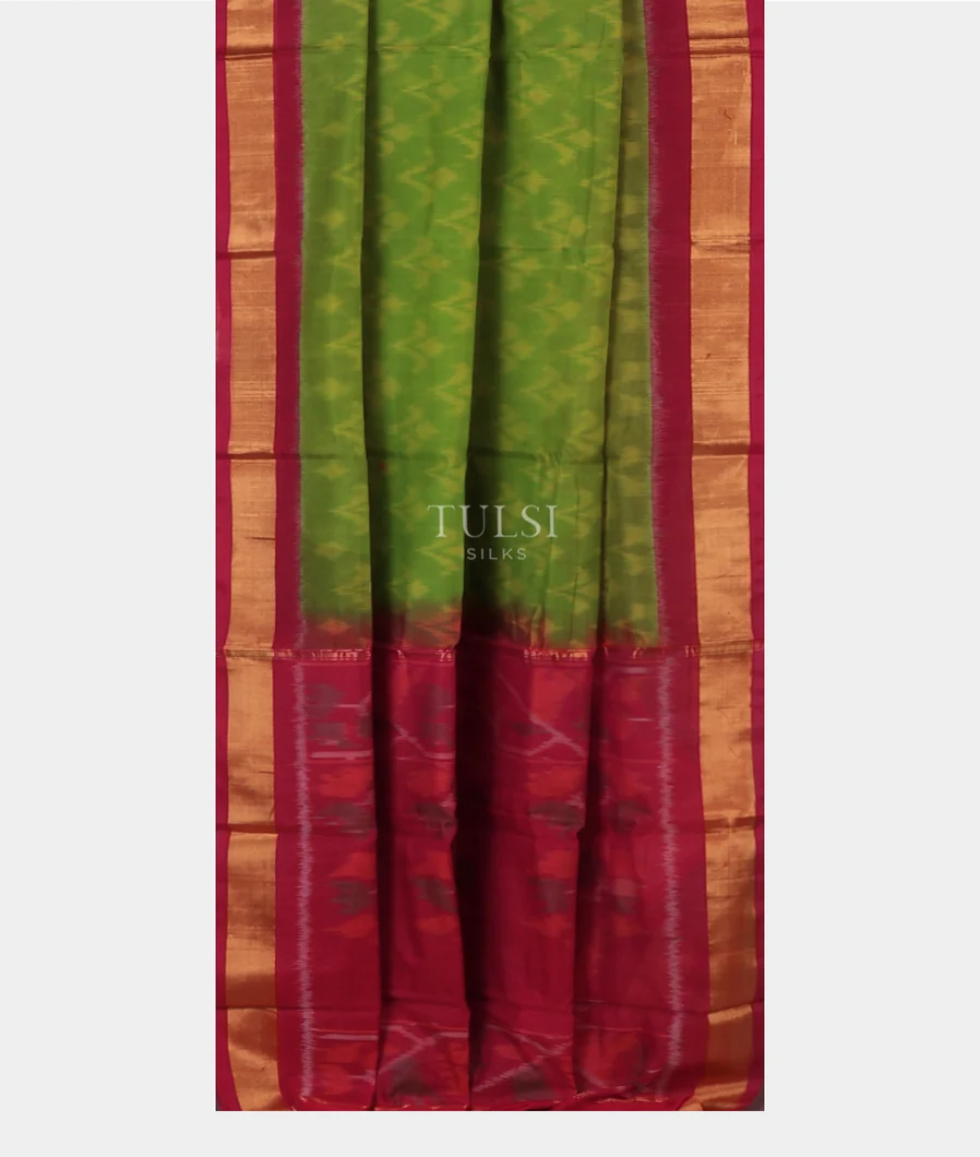 parrot-green-pochampalli-silk-cotton-saree-t733824-t733824-b