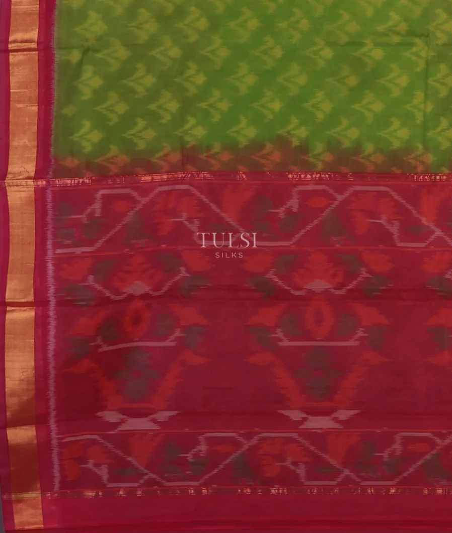 parrot-green-pochampalli-silk-cotton-saree-t733824-t733824-d