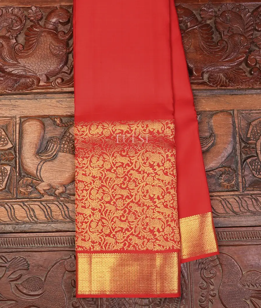 Red Kanjivaram Silk Saree T723827-image