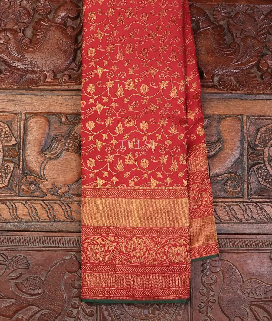 Red Kanjivaram Silk Saree T726907-image