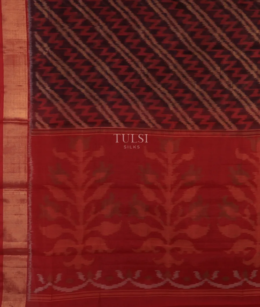 midnight-blue-pochampalli-silk-cotton-saree-t733822-t733822-d