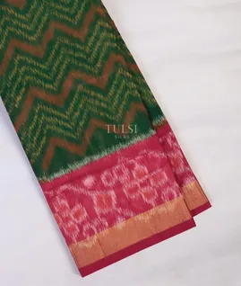 bottle-green-pochampalli-silk-cotton-saree-t733816-t733816-a